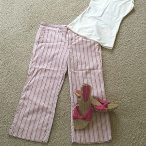 Express, Editor, cotton striped capris